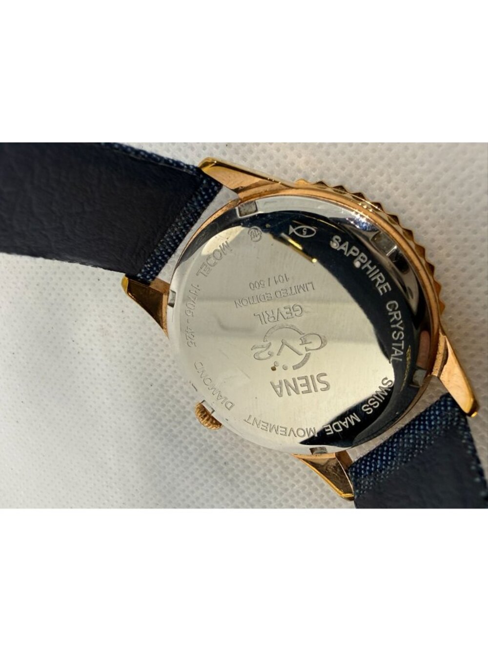 GV2 Gevril Siena 11705-425 Women's 38mm Rose Gold Diamond MOP #101/500 Watch - Picture 12 of 12